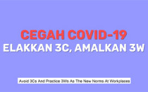 Cegah COVID-19 : Elakkan 3C, Amalkan 3W